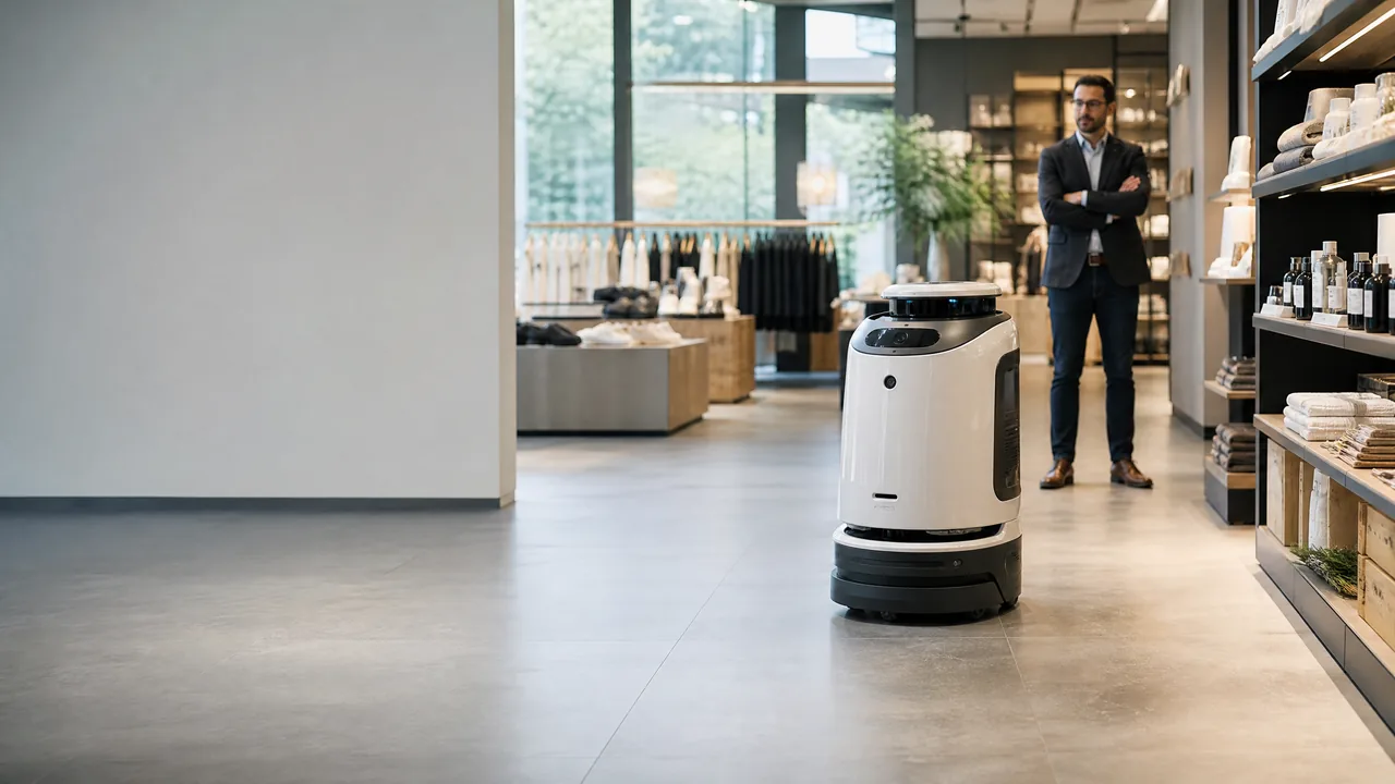 Robot móvil para un piloto de tienda