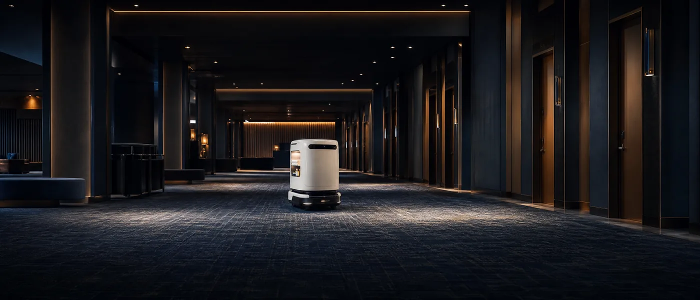 Robot de limpieza y servicio para cine o teatro