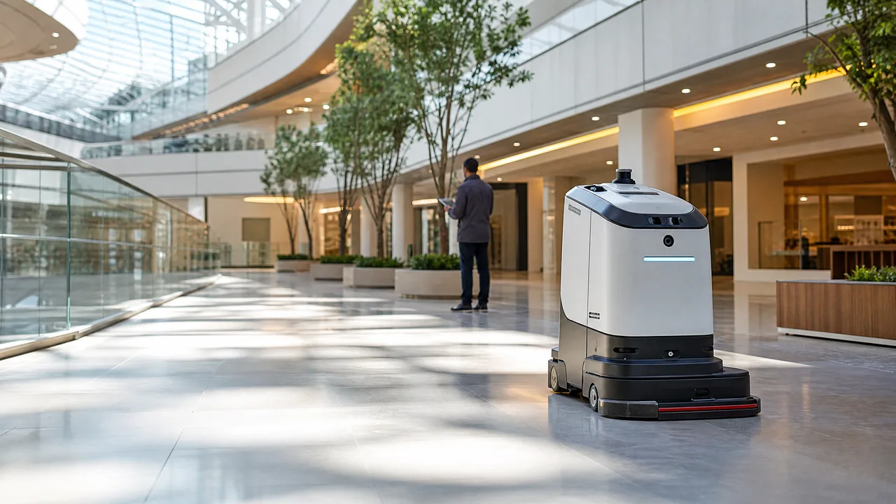 Robot para piloto en centro comercial