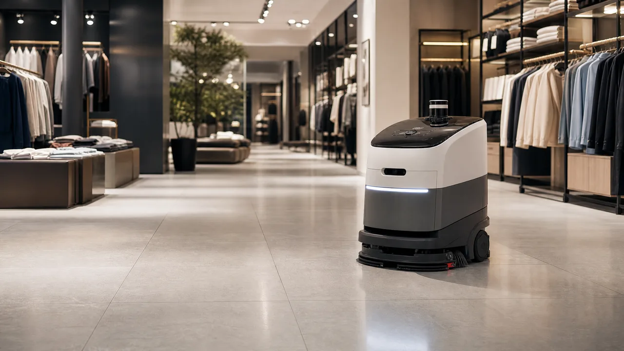 Robot de limpieza profesional para retail