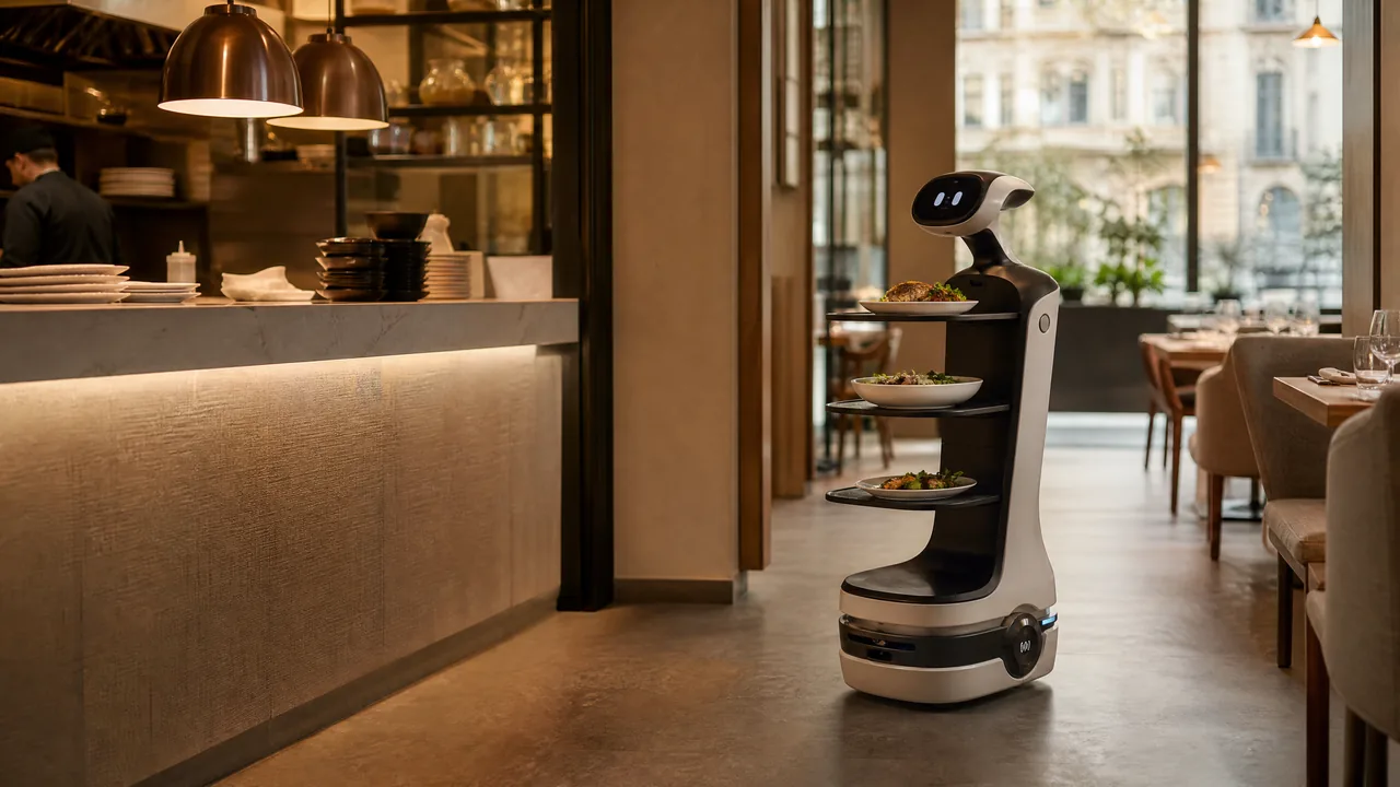 Robot autónomo y planificación operativa en un restaurante de Madrid