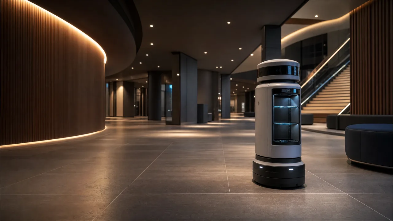 Robot de servicio en un espacio de ocio