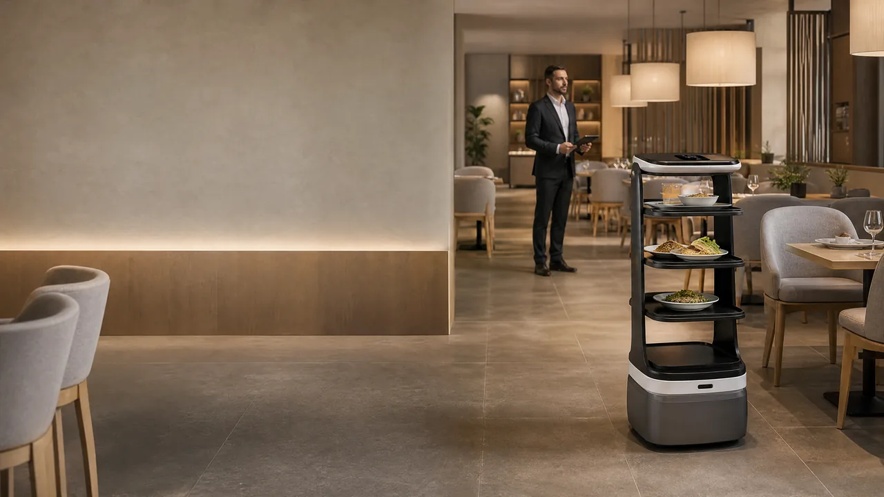 Robot de servicio en una operación de restauración