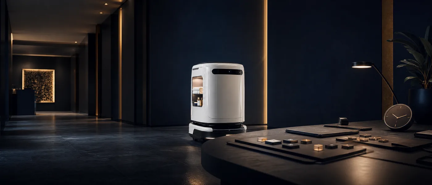 Robot de servicio junto a una planificación operativa de retorno y eficiencia