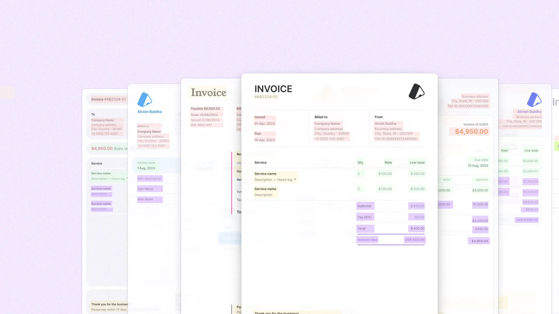 Paneles de ContableBot para revisar facturas de proveedor